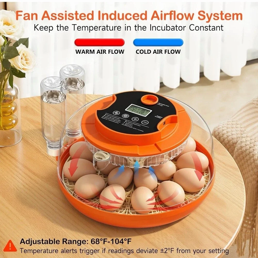 Onsju 18 Egg Incubators for Hatching Eggs, Automatic Egg Turning and Humidity...